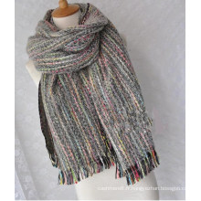 Cachemire des femmes comme bohème tricoté hiver écharpe lourde châle impression foulard (SP302)